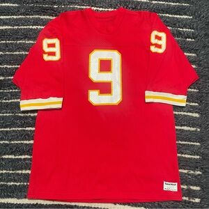 Vintage MacGregor Sand Knit Kansas City Chiefs Jersey Mens XL Pro Cut #9